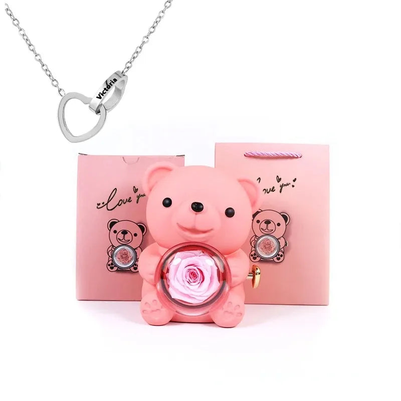 Eternal Rose Bear Gift Box