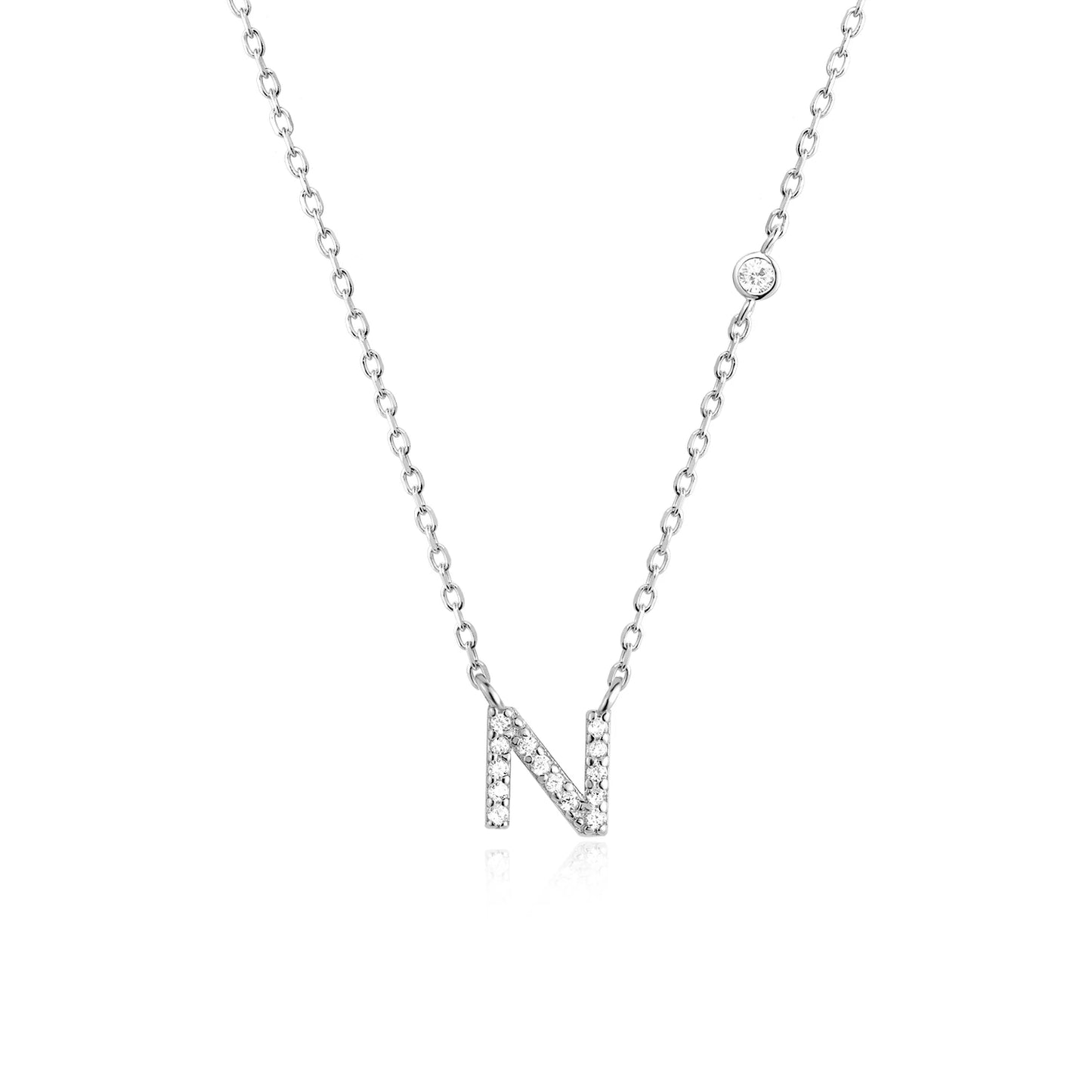 Initial Necklace Zircon