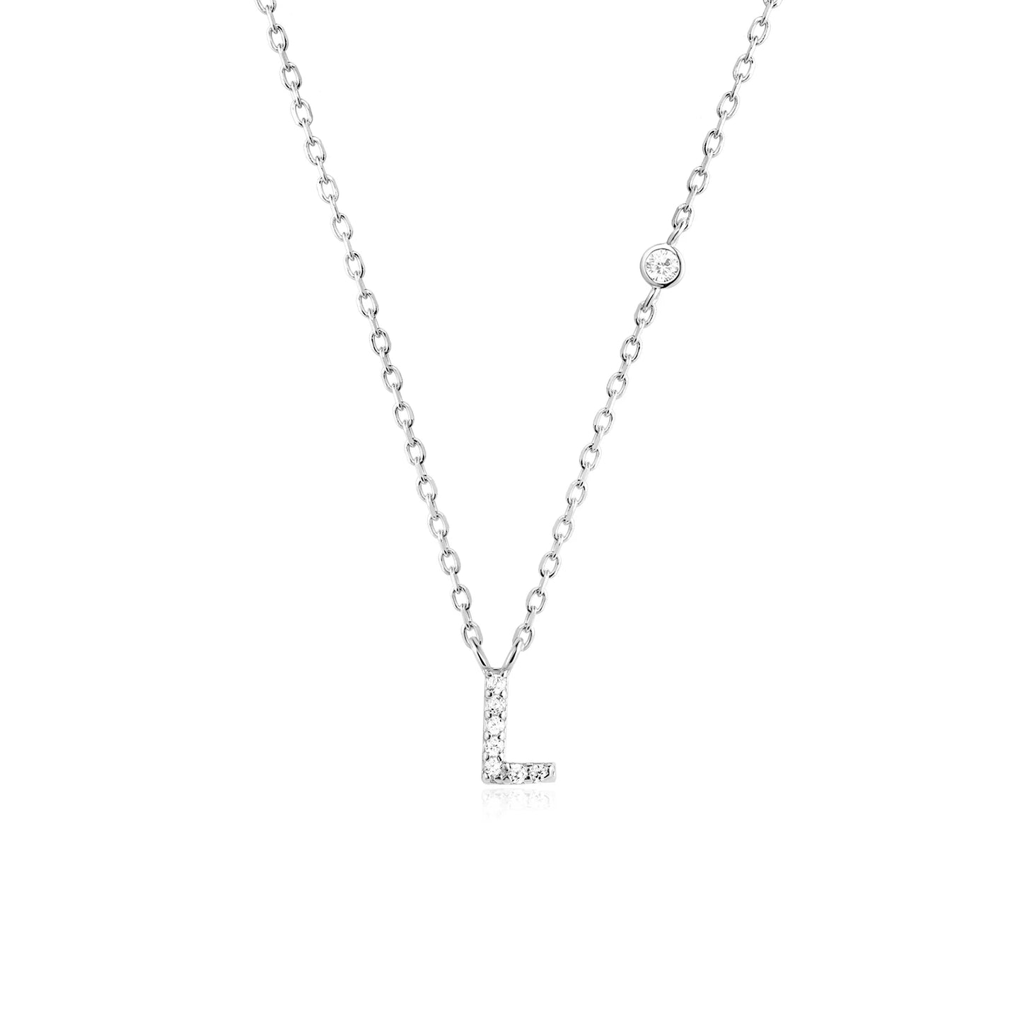 Initial Necklace Zircon