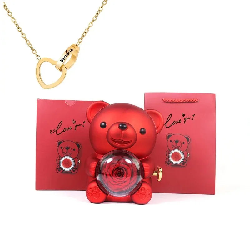 Eternal Rose Bear Gift Box