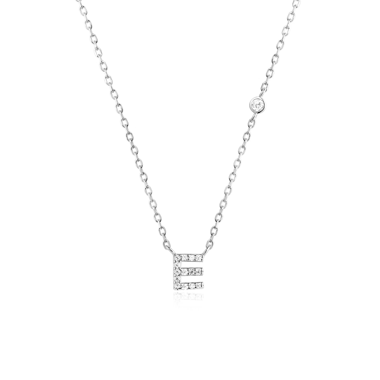 Initial Necklace Zircon