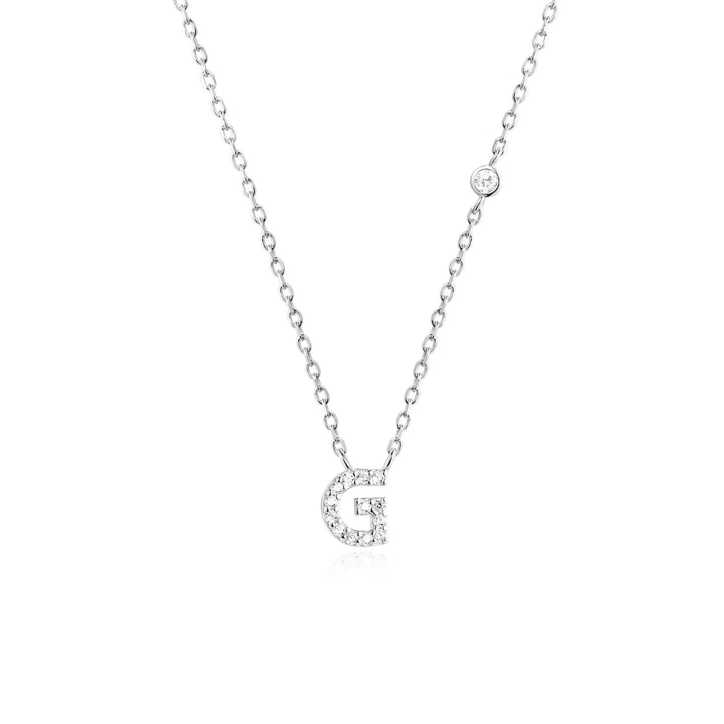 Initial Necklace Zircon