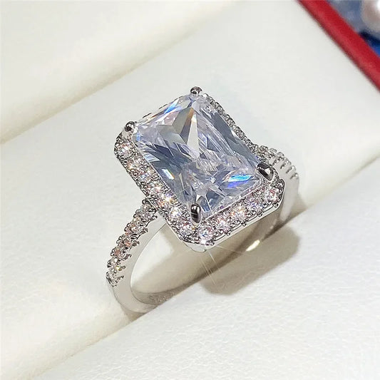 Classic Square Bridal Ring