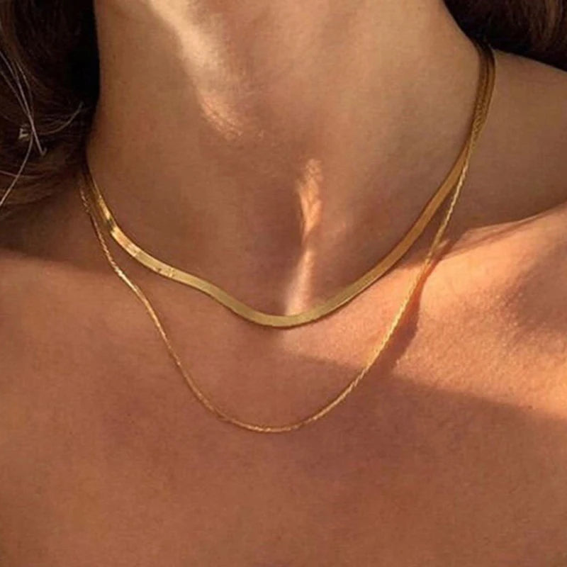 Double Layered Chain Necklace