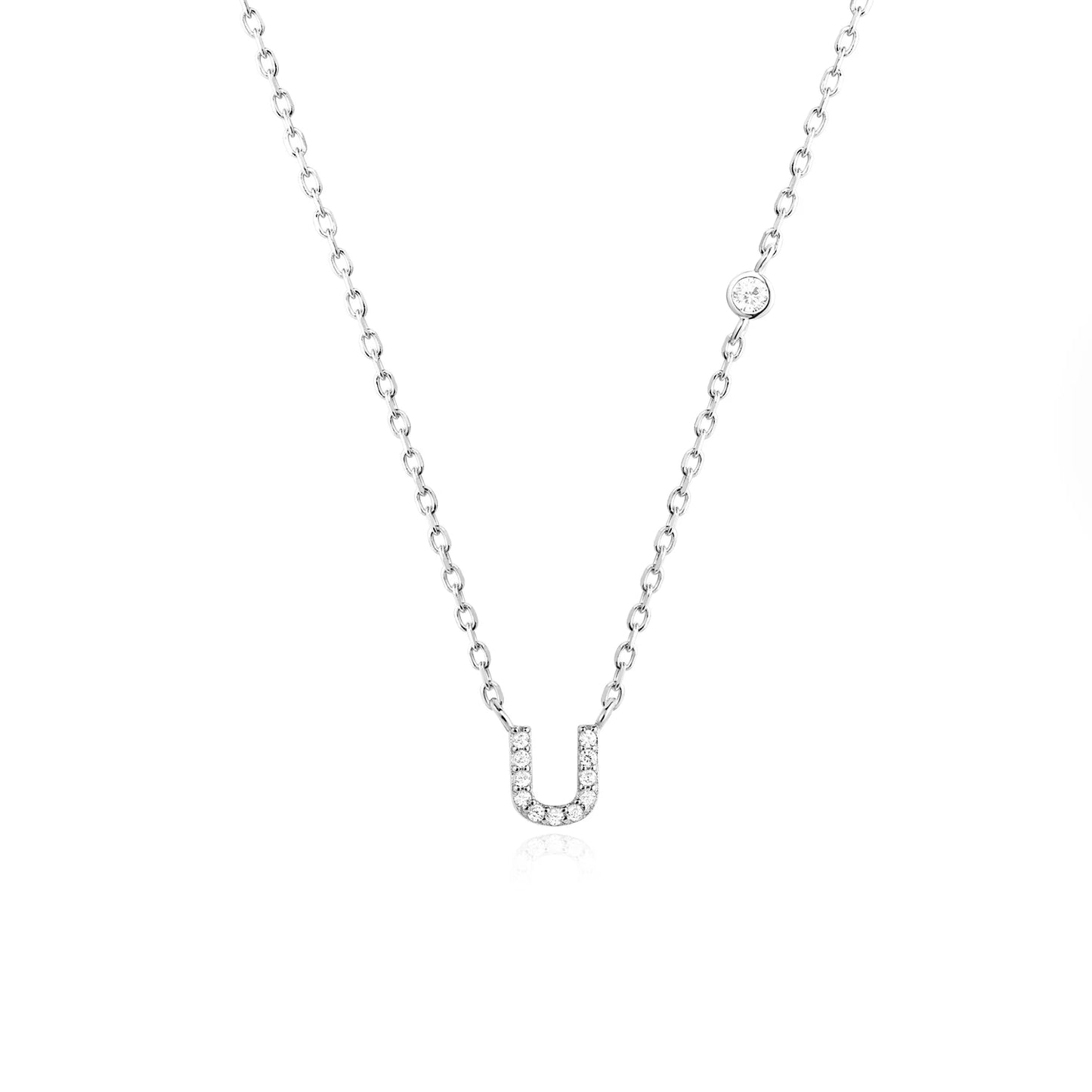 Initial Necklace Zircon