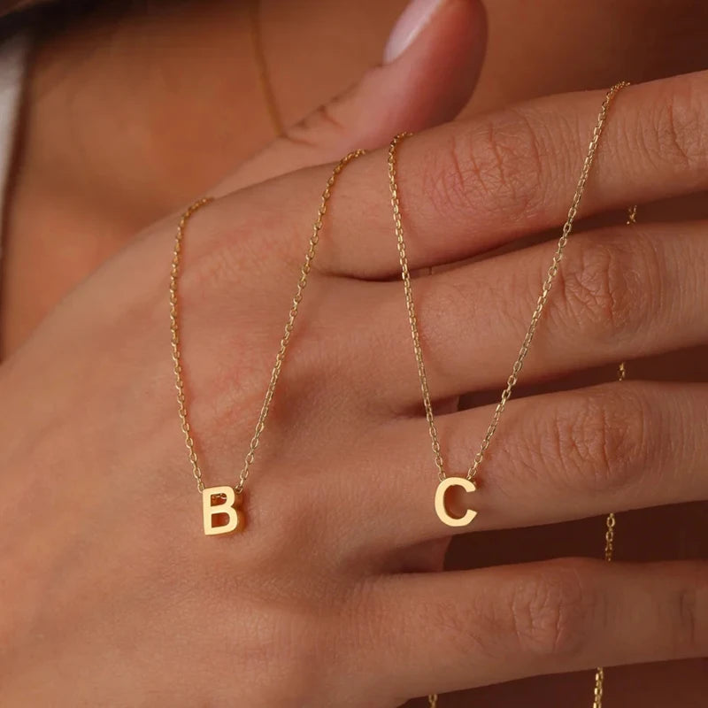 Gold Initial Necklace