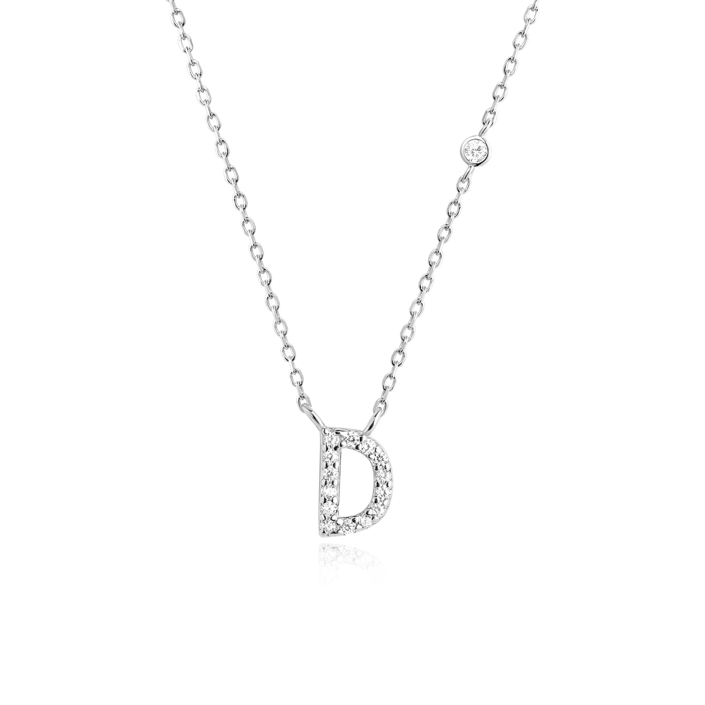 Initial Necklace Zircon