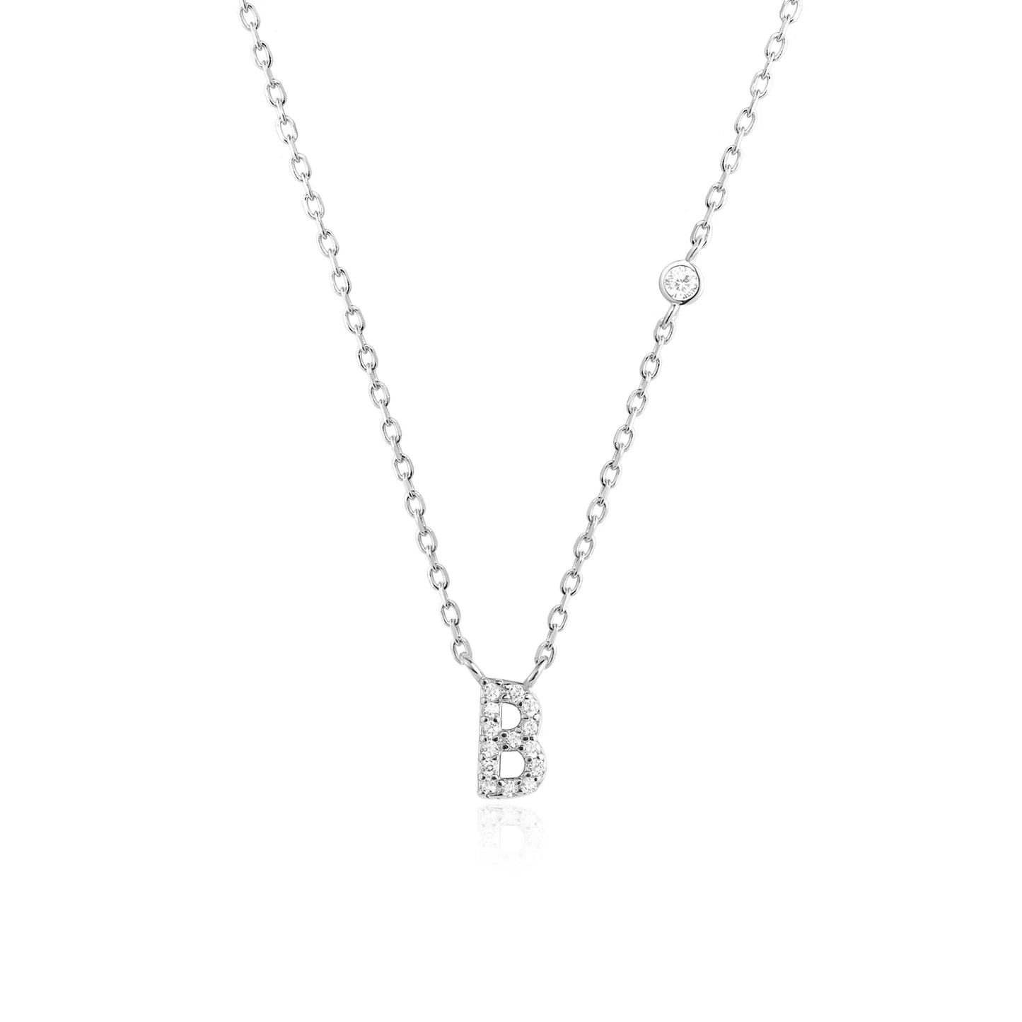 Initial Necklace Zircon