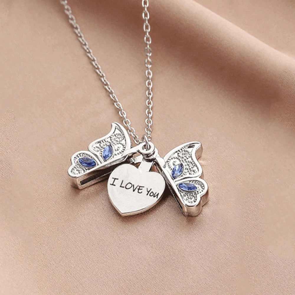 Openable Butterfly Necklace