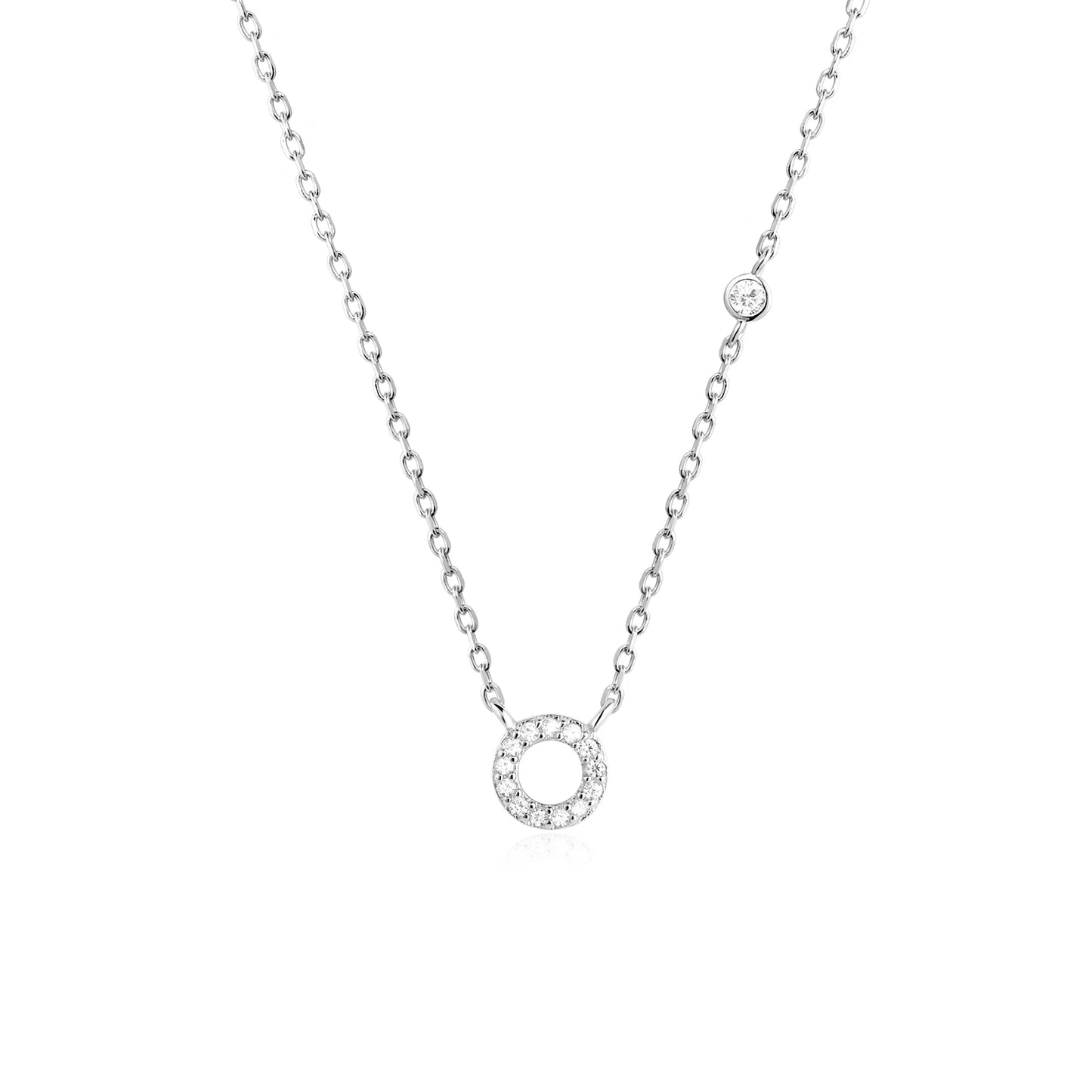 Initial Necklace Zircon