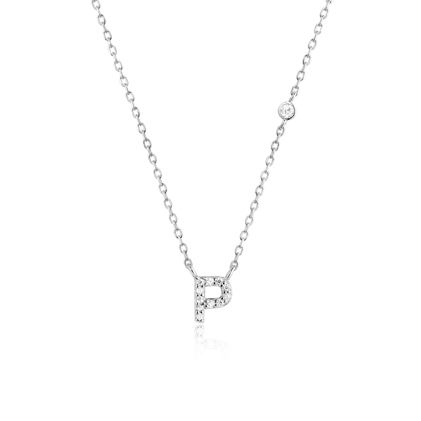 Initial Necklace Zircon