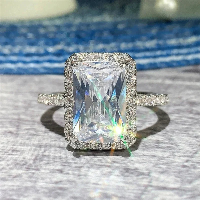 Classic Square Bridal Ring