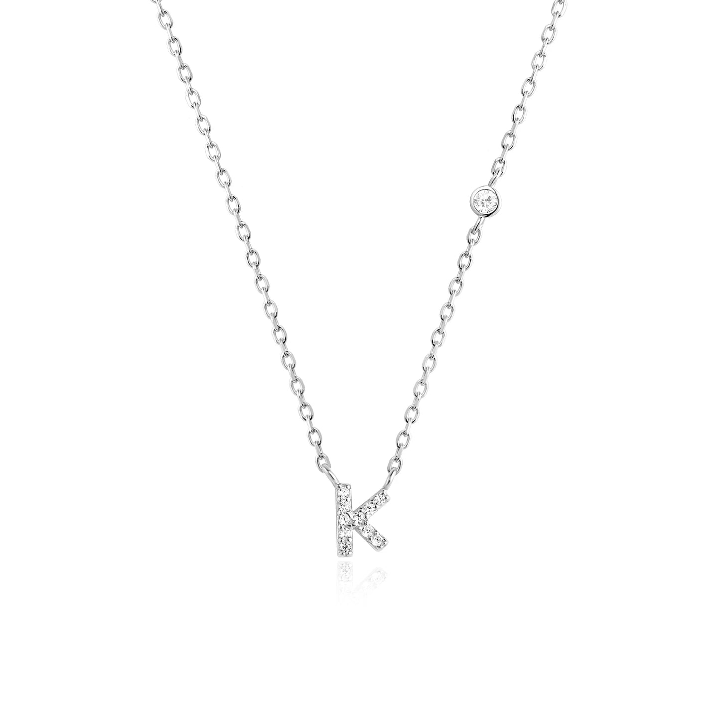 Initial Necklace Zircon