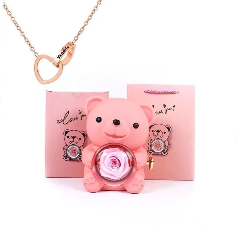 Eternal Rose Bear Gift Box