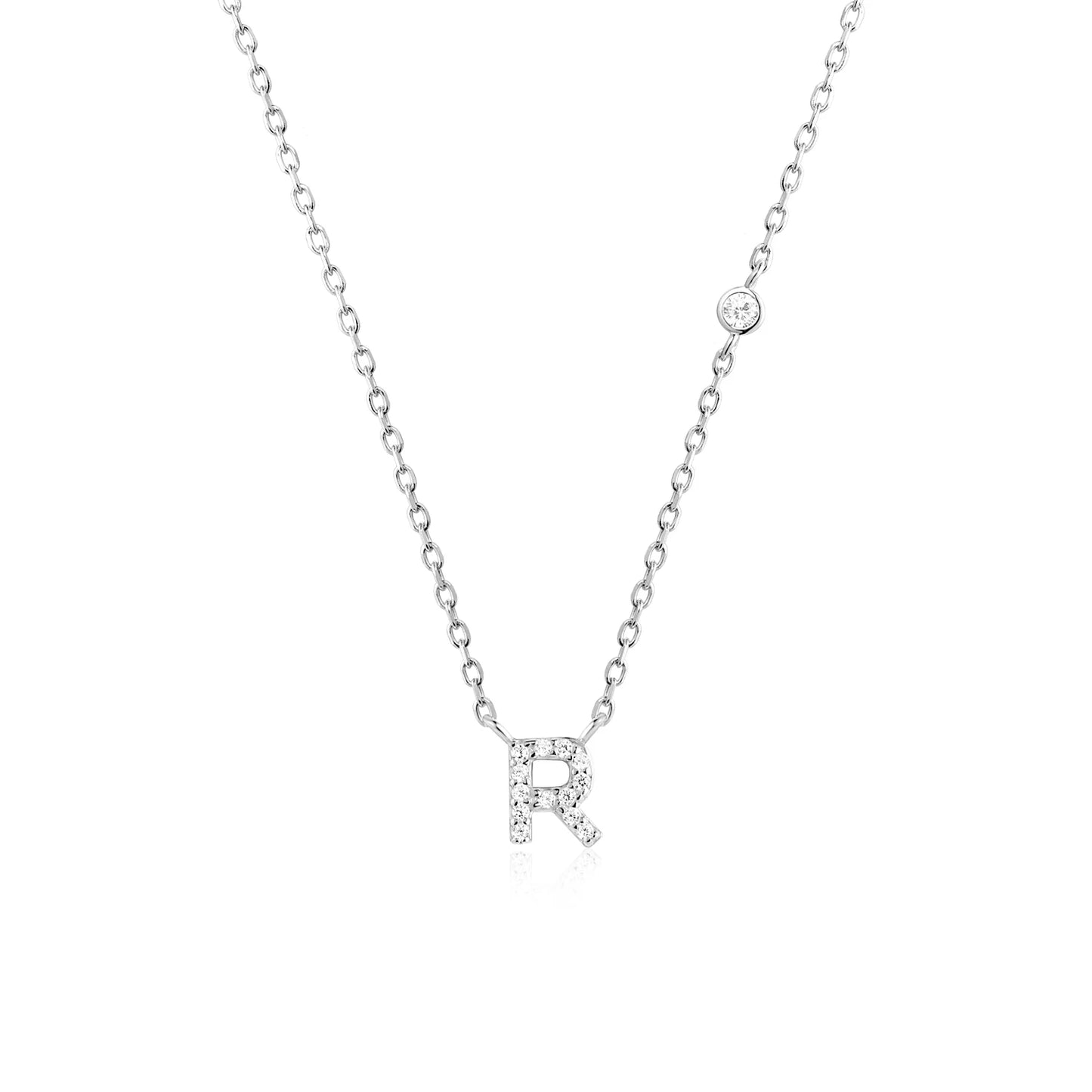 Initial Necklace Zircon