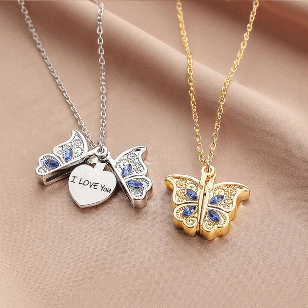 Openable Butterfly Necklace