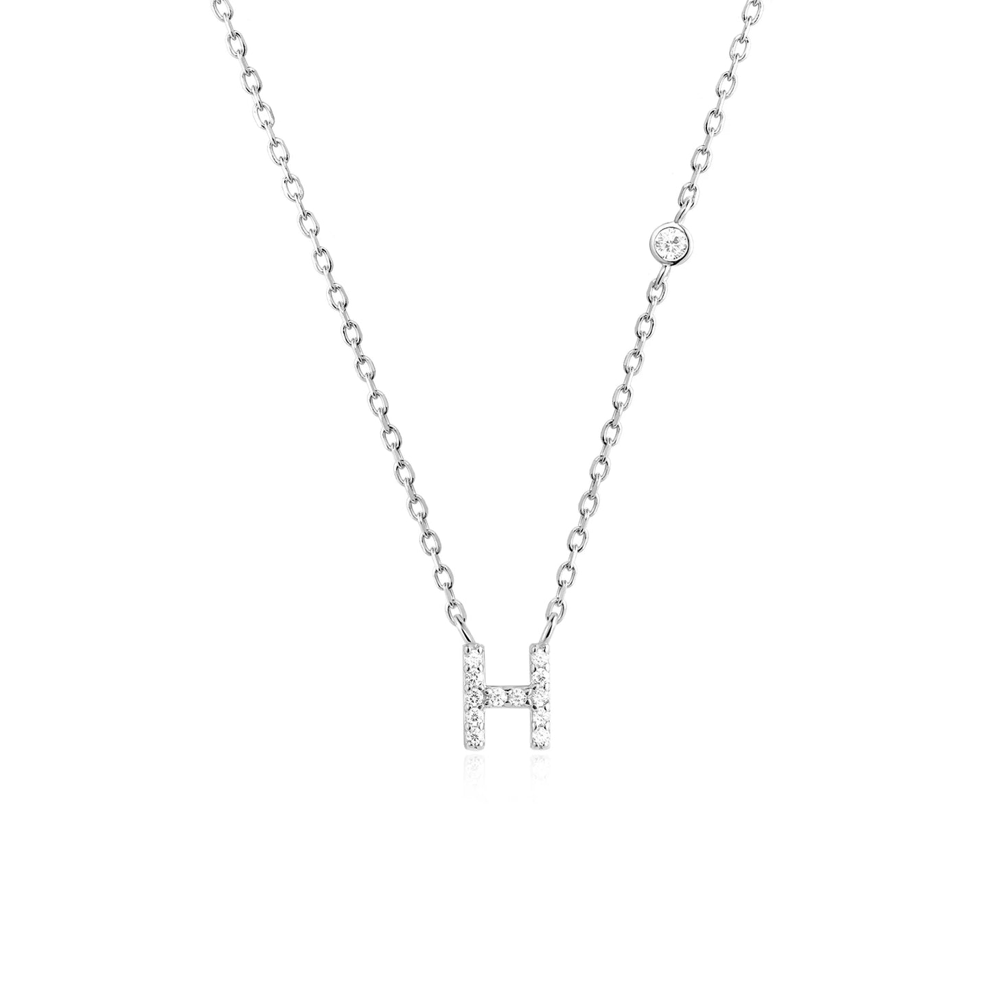 Initial Necklace Zircon