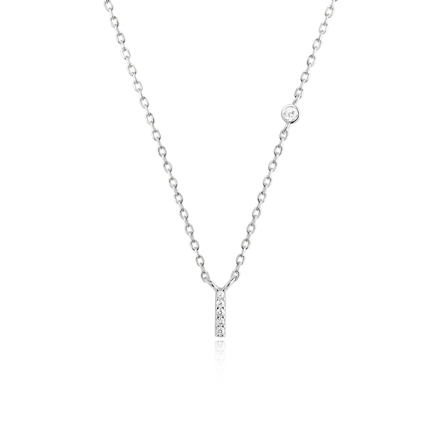 Initial Necklace Zircon