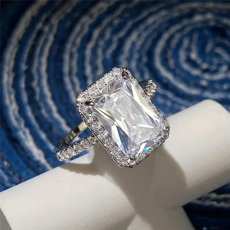 Classic Square Bridal Ring