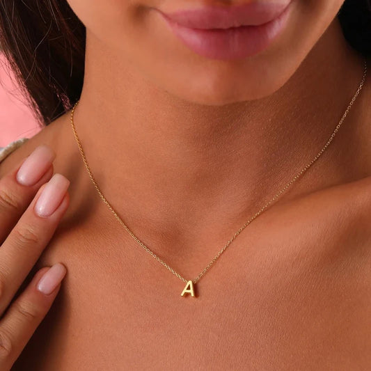 Gold Initial Necklace